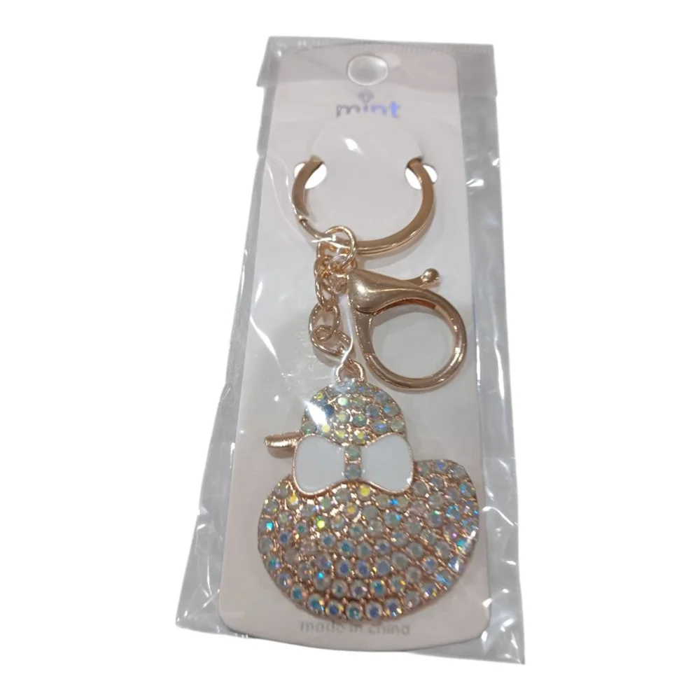 Duck your Favorite Valentine! Cute Iridescent Keychain Purse Backpack Charm!